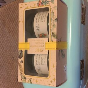 NIB OM SHE Aromatherapy Organics Body Scrub Set Pulmarosa Vanilla Patchouli